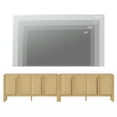 thumbnail image 3 of Modern TV Stand for TVs up to 120 inch, 2 in 1 Wood Entertainment Center TV Console with Doors and Adjustable Shelves for Living Room,Bedroom, 3 of 10