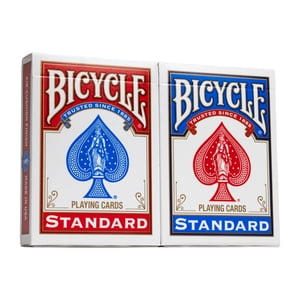Bicycle Playing Cards, 2 Pack, Standard Index Red & Blue