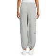 thumbnail image 3 of No Boundaries Women's Juniors Pull On Knit Cargo Joggers, Sizes XS-3XL, 3 of 6