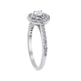 thumbnail image 2 of 3/4ct TW Double Halo Round Natural Diamond Engagement Ring 10K White Gold, 2 of 4