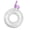 Purple, variant on Giaone Unique Doughnuts Shape Transparency Water Bottle With Secures Seal Beverage Container Practical Drinkware