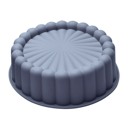 

Geruite Silicone Charlotte Cake Pan | Non-Stick Round Silicone Molds for Cheesecake | Flower Shaped Cake Pan Mould for Brownie Tart Pie Flan Bread Baking 7.67 x 2.4 inches