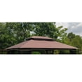 thumbnail image 4 of Only Choice 13' x 10' Replacement 2-Tier Gazebo Canopy Cover Top Fabric,Brown, 4 of 5
