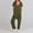 Army Green, variant on Womens Overalls Casual Loose Short Sleeve Long Trousers Solid Jumpsuit With 2 Pockets Overalls for Women Jumpsuits with Train Suits for Women Juniors Jumpsuits Formal J Jumpsuit Flounce Jumpsuit