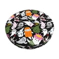 thumbnail image 2 of Round Bar Stool Seat Covers, halloween cute ghost cartoon Elastic Round Chair Cover Stool Seat Slipcover Bar Stool Cushions Round Pad for 12-14 inch, 2 of 7