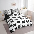 thumbnail image 3 of Castle Fairy Kids Children Black Cat Bedding Comforter Set,Gothic Animal Full Bedding Set, 3 of 8