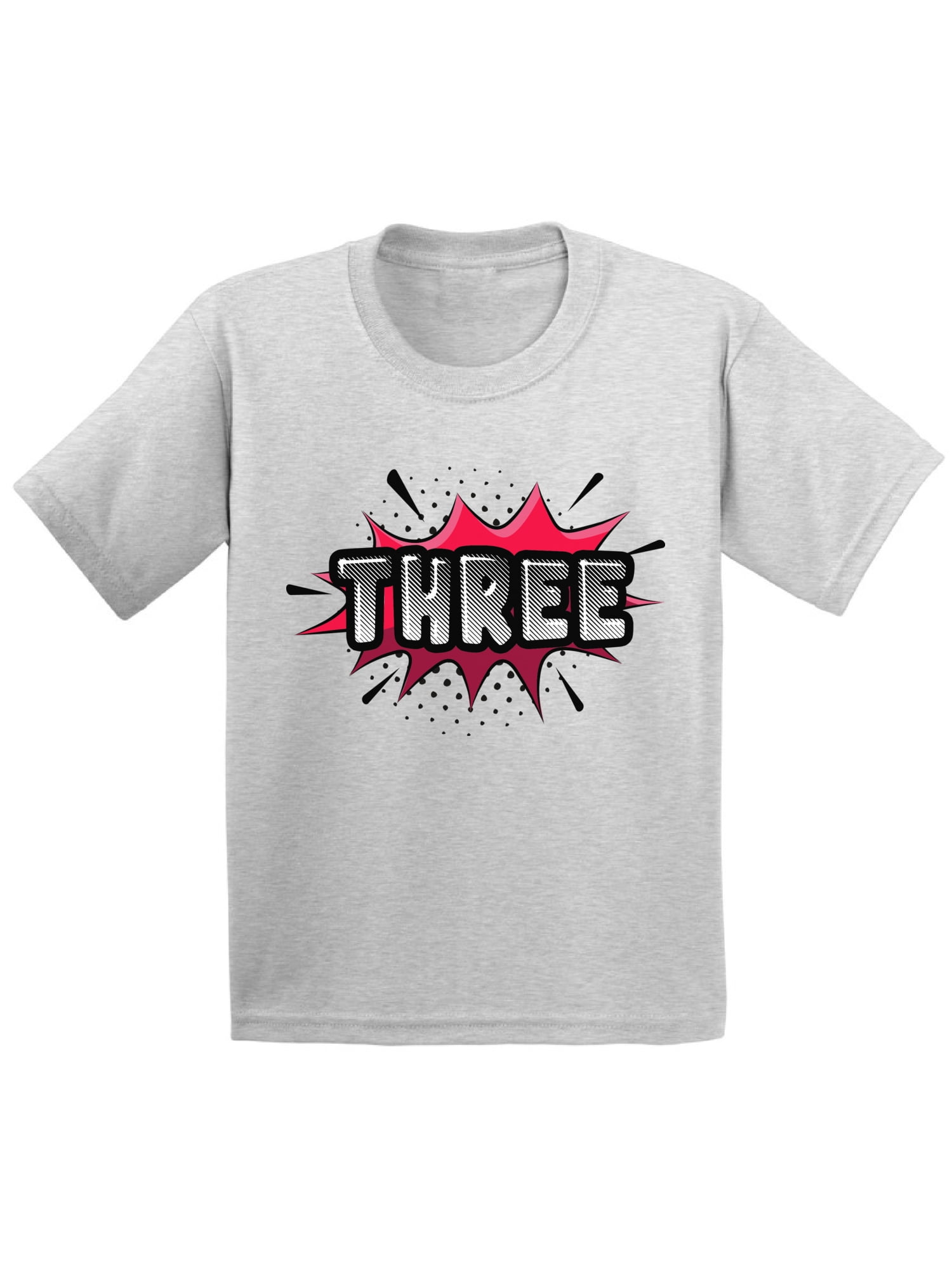 3rd Bday Three Year Old Third Birthday Gift Toddler Kids T-Shirt I/'m This Many 3