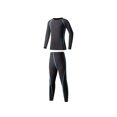 thumbnail image 1 of Naiovety Niños capa base de invierno camisa de manga larga ropa interior térmica conjunto cálido niños ropa deportiva Fitness Long Johns Uniforme atlético Azul, delgado 140 cm, 1 of 6