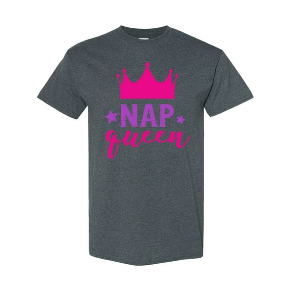 Inktastic Nap Queen, Princess, Crown, Stars, Sleep, Sleeping T-Shirt