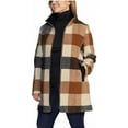 thumbnail image 2 of Pendleton Ladies’ Wool Blend Walker Jacket | Large, Charcoal/Camel plaid, 2 of 5