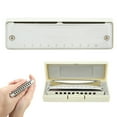 thumbnail image 3 of Blues Harmonica, Waterproof A Key Corrosion-resistant Harmonica, For Music Lover Gift ANGGREK Blanco, 3 of 8