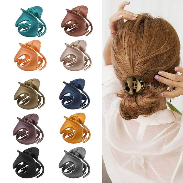 Hair Claw Clips,10PCS Jaw Clips Vintage Non Slip Simple Irregular Hair  Clamps Fashion Claw Clips Hair Accessories For Women Girls(Random Color) -  