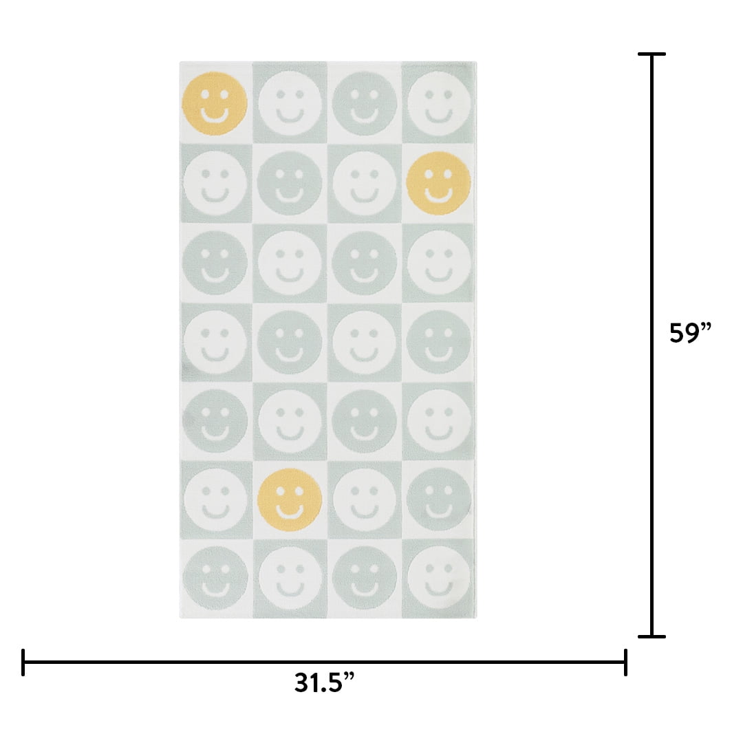 Mainstays New Youth Happy Face Area Rug, 2' 6" x 4' 9"