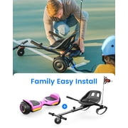 MIHOVER Self Balancing Scooter with Seat Attachment,Balancing Scooter for Kids or Adults with Adjustable Length, Fits 6.5 8 10 ,360°swivel Wheel UL2272 & CPC Certified