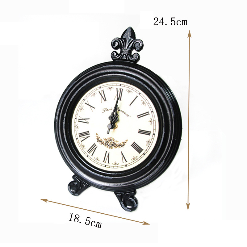 Vintage Wooden Desk Clock Black Wooden Desk Clock Retro Nostalgic