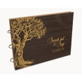 thumbnail image 7 of Darling Souvenir Personalized Engraved Laser Cut Wedding Guest Book Wooden Cover Sign-in Book Registry Guestbook Scrapbook-R7, 7 of 7