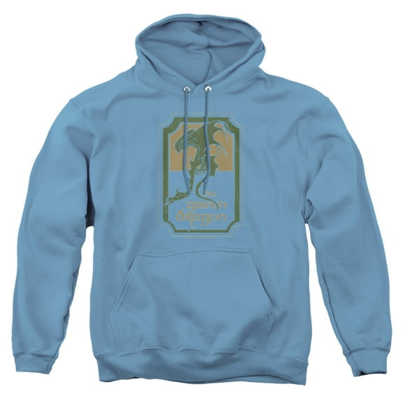 Lord of The Rings Green Dragon Tavern Unisex Adult Pull-Over Heather Hoodie, 3X-Large, Carolina Blue