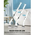 thumbnail image 2 of Homitt Electric Spin Scrubber Mother's Day, 350RPM, Cordless Scrubber with Adjustable Extension Arm, 3 Replaceable Cleaning Scrubber Brush Heads - White, 2 of 7
