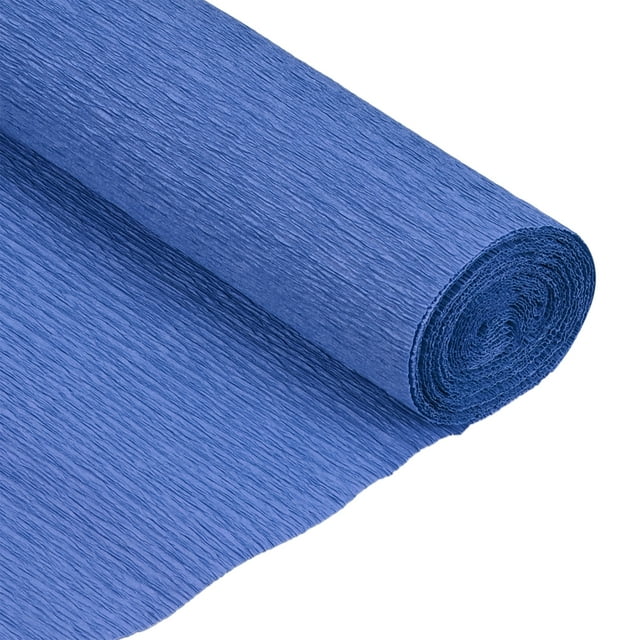Unique Bargains Rouleaux de Papier Crêpe 7,5 Pi de Long 20 Pouces de Large, Bleu, Lot de 2