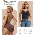 thumbnail image 6 of Vaslanda Low Back Bodysuit for Women Tummy Control Shapewear Shaping Body Shaper Tank Top, 6 of 6
