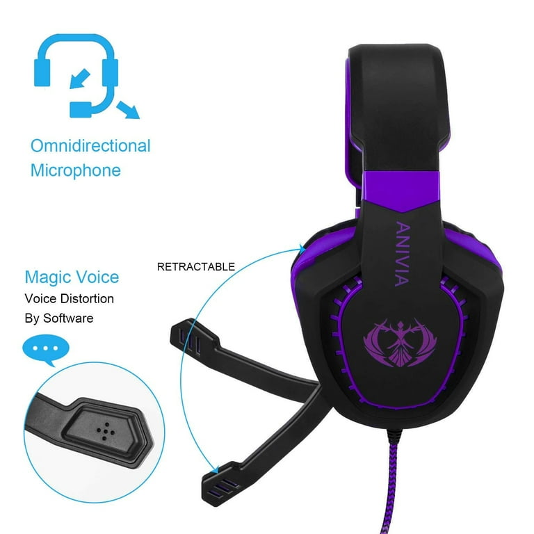 Anivia AH28 Gaming Headset Noise Isolating Over Ear Headphones