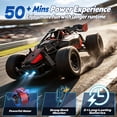 thumbnail image 5 of ‌JoyStone Remote Control Car for Kids, 2.4GHz Off-Road RC Car with LED Lights, 50 Mins Runtime, All Terrain RC Truck Toy for Boys Girls, Red, 5 of 10
