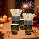 thumbnail image 5 of Decoración del hogar, decoración de habitaciones, decoración de paredes, vajilla desechable para fiesta de Año Nuevo en negro y dorado, platos de papel de 18 y 23 cm, vasos de papel, pañuelos, juego d, 5 of 5