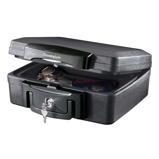 SentrySafe H0100 0.17 Cubic Foot Key Lock UL Fire & Water Protection Chest Safe