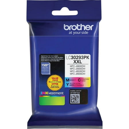 UPC: 0012502646617 | Brother Genuine LC30293PK High-yield Printer Ink Cartridges