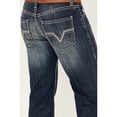 thumbnail image 2 of Rock & Roll Denim Men's And Pistol Dark Vintage Wash Straight Rigid Jeans Dark Wash 32W x 34L  US, 2 of 4