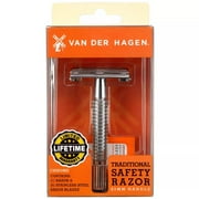 Van Der Hagen Traditional Safety 5-Blade Razor, for All Skin Types, Men, 1 Pack