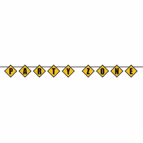 Banery Choragiewki I Girlandy Construction Zone Large Happy