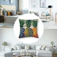 thumbnail image 5 of PIKWEEK Pillow Covers Summer Colorful Fresh Pineapple Tropical Fruit Cotton  Throw Pillow Case Cushion Cover Outdoor Home Couch Decorative Set of 2 Multiple specifications, 5 of 7