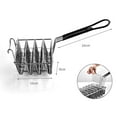 thumbnail image 4 of spellwife Taco Fryer Kitchen Cooking Tool 4 Shells/6 Shells Pancake with Grip Handle 4 Shells V Shape, 4 of 9