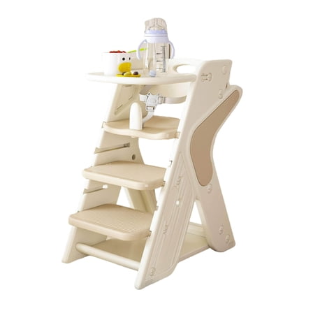 MONTARY Multi-Functional Growing Up High Chair, White  Charcoal