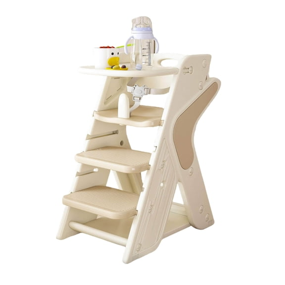 MONTARY Multi-Functional Growing Up High Chair, White  Charcoal