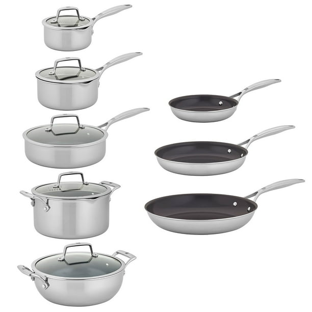 新品　未使用　ZWILLING COOKWARE SET 3点セット Amazon.com: ZWILLING Pure 8-pc Stainless Steel Cookware Set