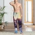 thumbnail image 2 of Sikiie Colorful Cloud Sleeping Cat Mens Pajama Pants Sleep & Lounge Pants, PJ Bottoms With elastic waistb and Pockets Small, 2 of 6