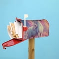 thumbnail image 6 of Fuzoiu Colorful Cloud White Horse Print Decorative Waterproof Mailbox Cover,Welcome Magnetic Mailbox Cover, Post Letter Box Wrap Cover for Outdoor Decor -25.5x21 in, 6 of 8