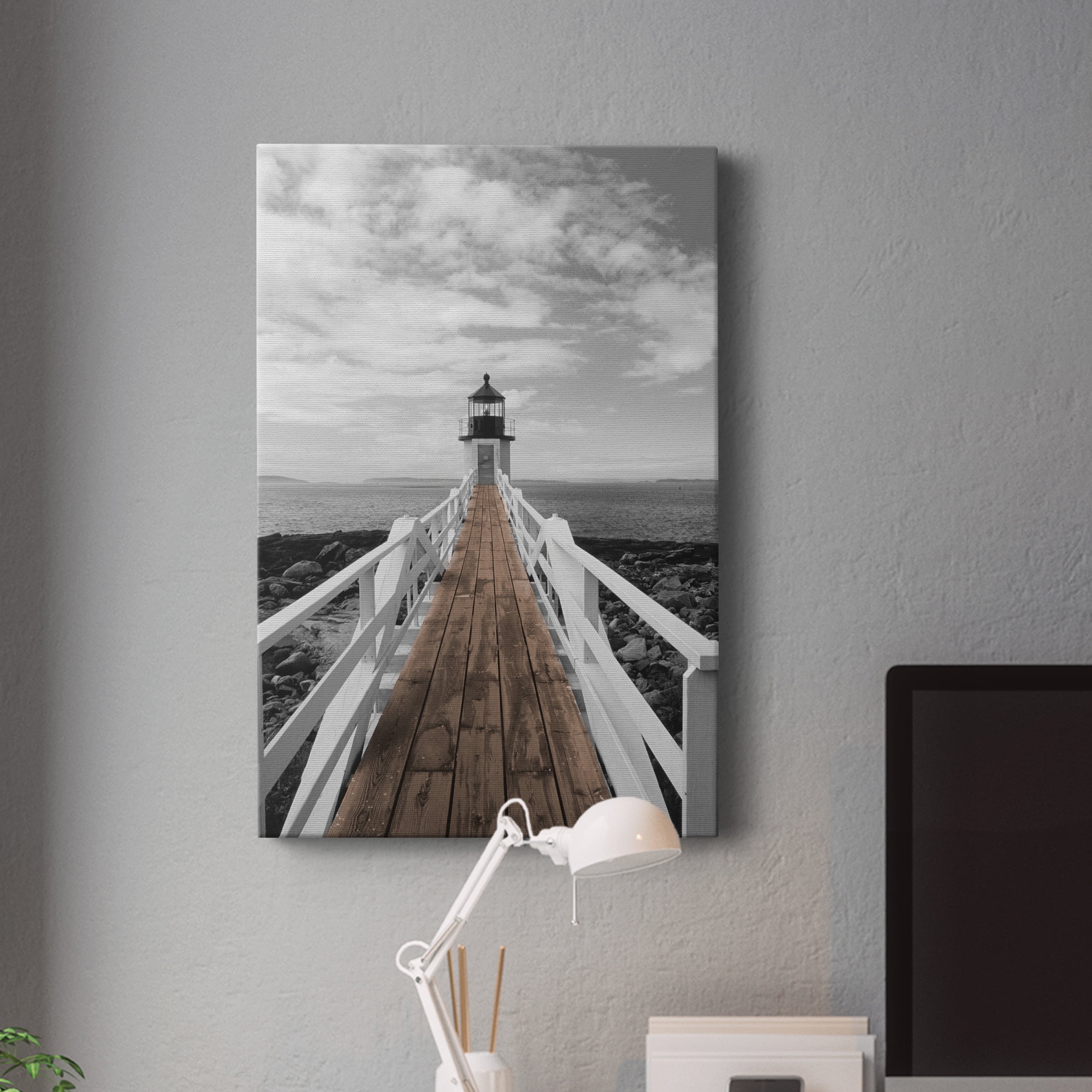 Port Clyde Lighthouse Premium Gallery Wrapped Canvas - Ready to Hang - 18 x 27
