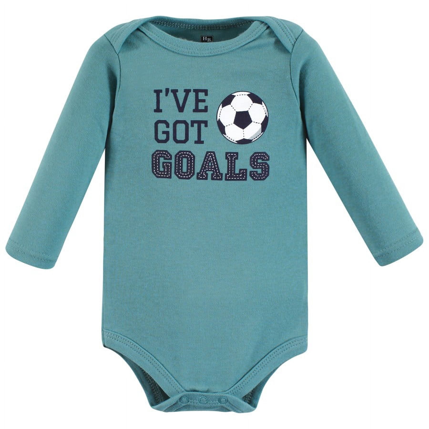 Hudson Baby Cotton Long-Sleeve Bodysuits, 7-Pack, Newborn-24 Months
