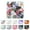 Mix 10 colors, 50PCS, variant on MATROOY 20-50pcs Glass Cat Head Beads Colorful Animal Crystal Bead Spacer 12.5x14mm-Clear, 20PCS