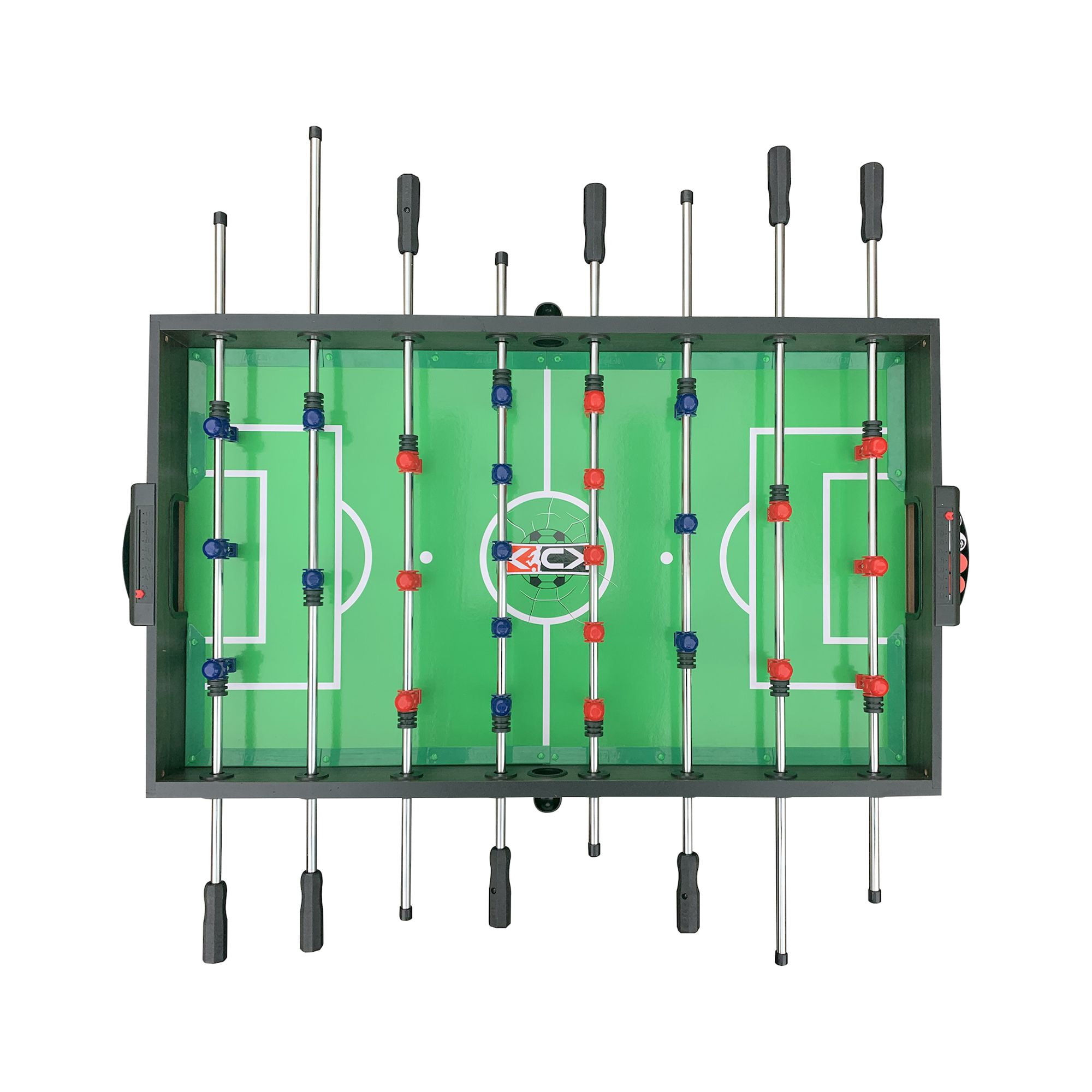 KICK Morpheus 55″ 5 in 1 Multi-Game Table&nbsp;(Brown) - Combo Game Table Set - Foosball, Billiards/Pool, Glide Hockey, Table Tennis, and Basketball for Home, Game Room, Friends and Family!