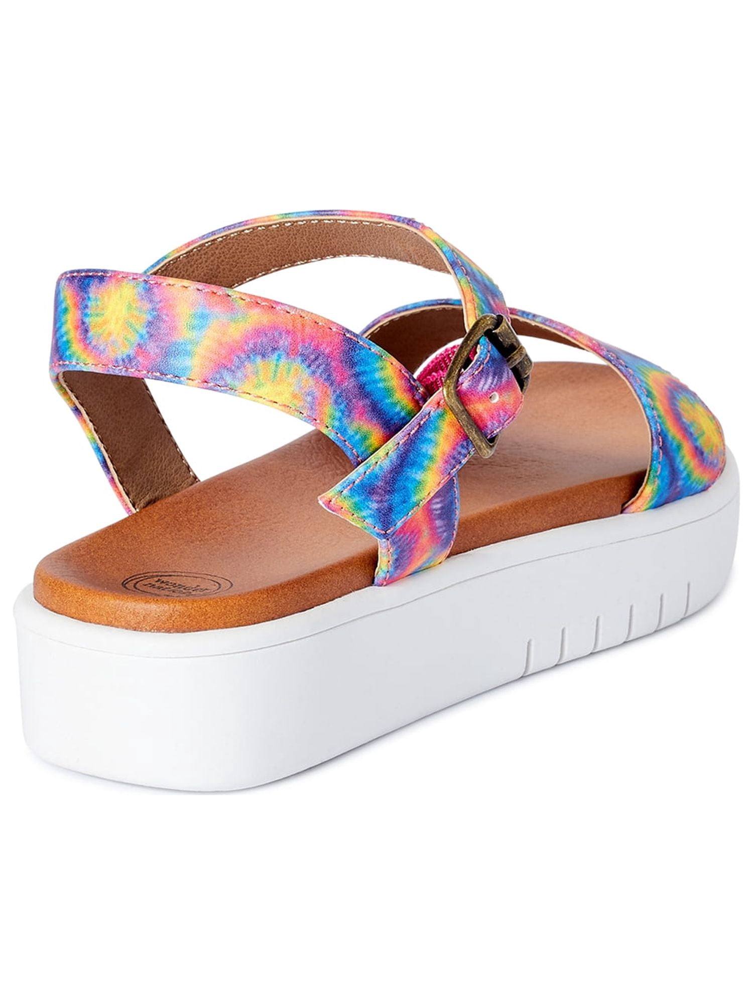 Wonder Nation Tie Dye Flatform Sandal (Little Girls & Big Girls)