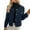 Navy#11, variant on YOIAVAIOY Womens Fall Winter Quilted Jackets Long Sleeve Button Down Puffer Jacket Diamond Casual Solid Coats with Pockets Khaki M