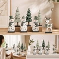 thumbnail image 6 of Darzheoy Christmas Signs, Wooden Set of 7 Snowman Reindeer Decor, Vintage Winter Tabletop Accent, Indoor Christmas Decor for Home Fireplace Mantel Shelf, 6 of 7