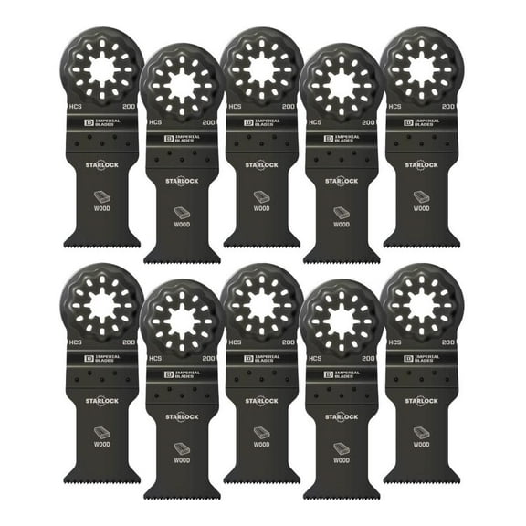 Imperial Blades Starlock 1-3/8In Standard Wood Blade 10Pc