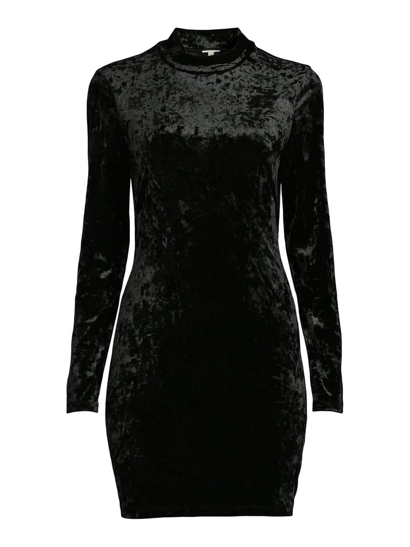 crushed velvet bodycon dress Rosita Bodycon Dress in Cream Crushed Velvet main image 1
