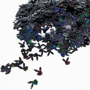 Black Bunny Shape Glitter Confetti (1oz = 28g)