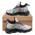 thumbnail image 1 of Gradient Color Medical Tools Pattern Women's Autu Winter Sneakers Non-slip Round Toe Casual Shoes Dirt Resistant Flats, 1 of 5